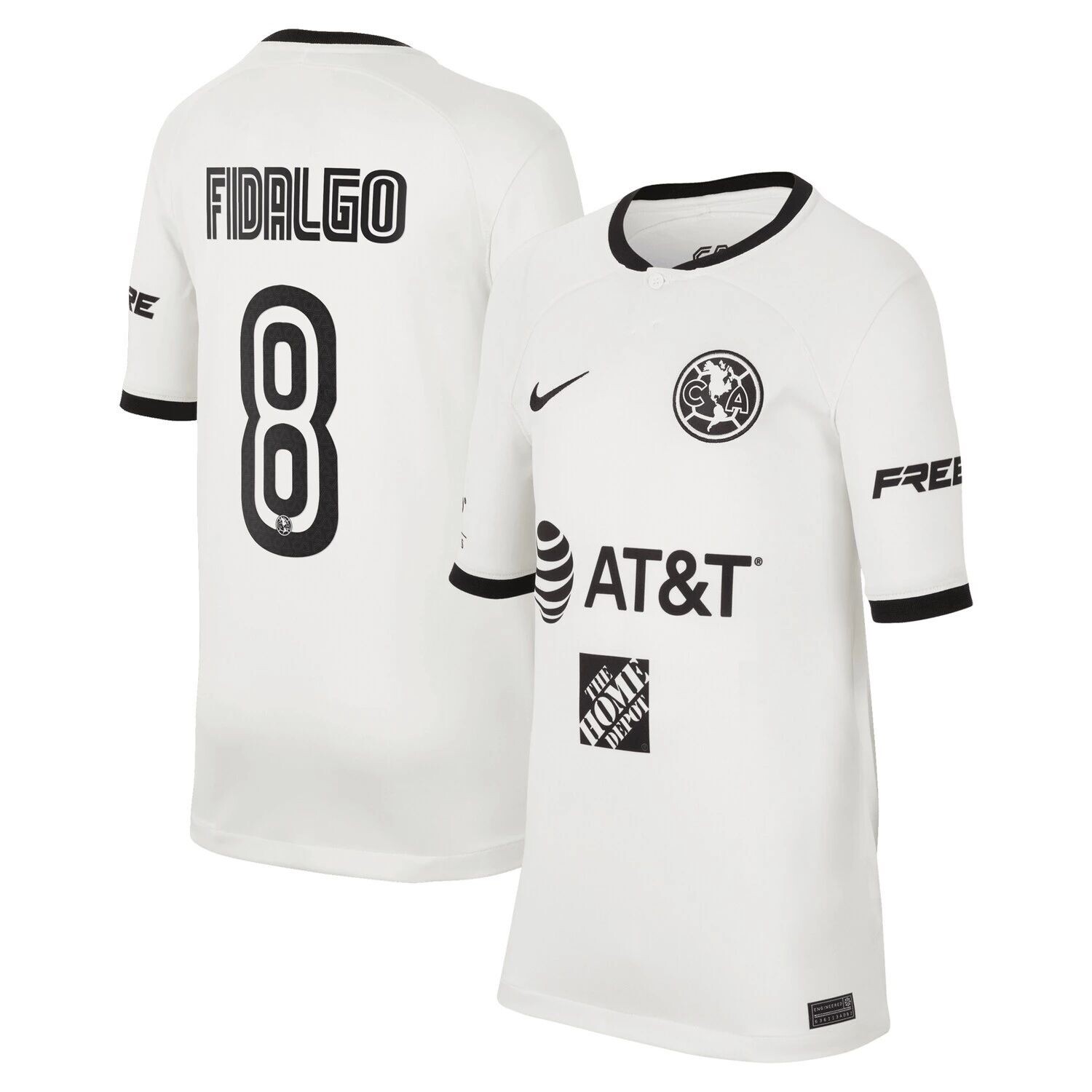 

Молодежная майка Nike Ãvaro Fidalgo White Club America 2022/23, третья реплика Nike