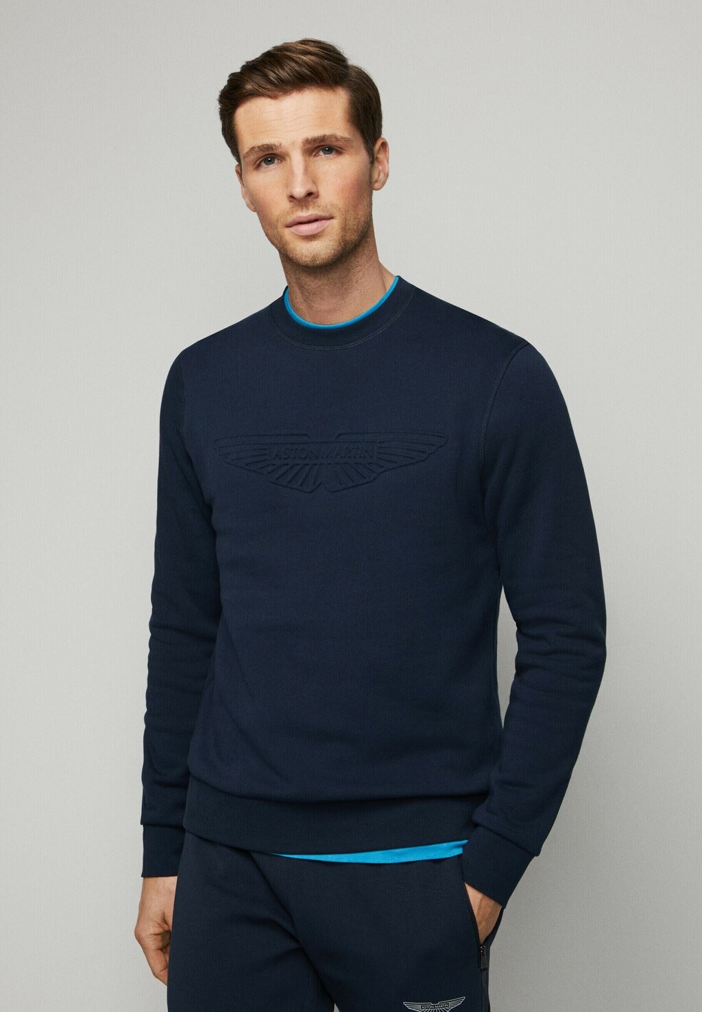 

Толстовка с капюшоном Hackett London, синий