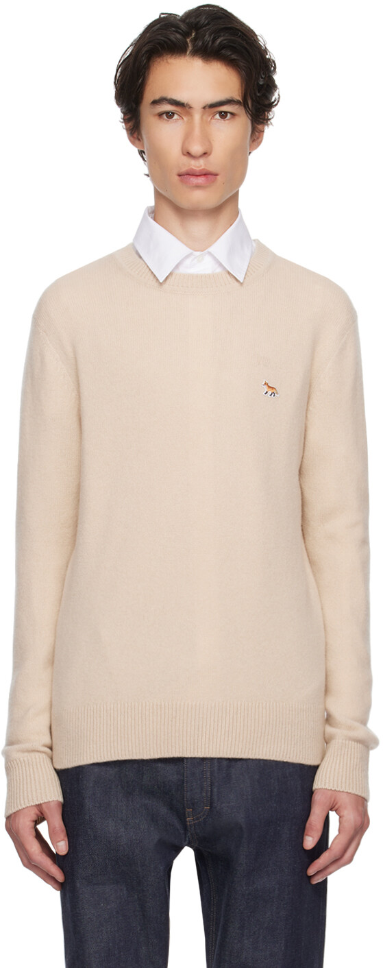 

Бежевый свитер Baby Fox Maison Kitsune