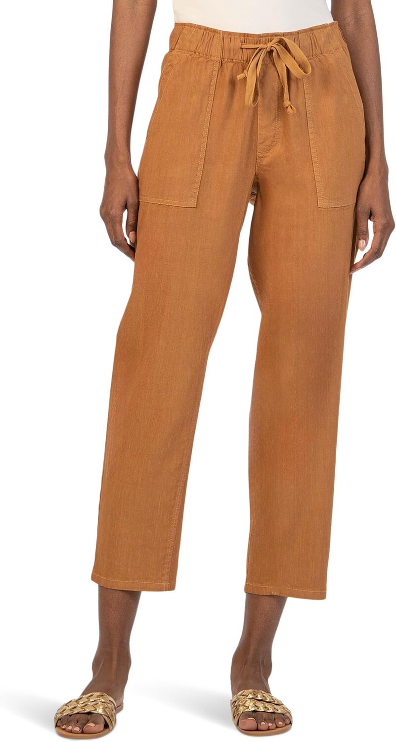 

Брюки KUT from the Kloth Rosalie - Drawstring Pants With Porkchop Pockets, цвет Whiskey