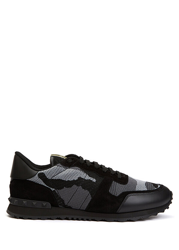 

Rockrunner черные серые мужские кожаные кроссовки Valentino Garavani