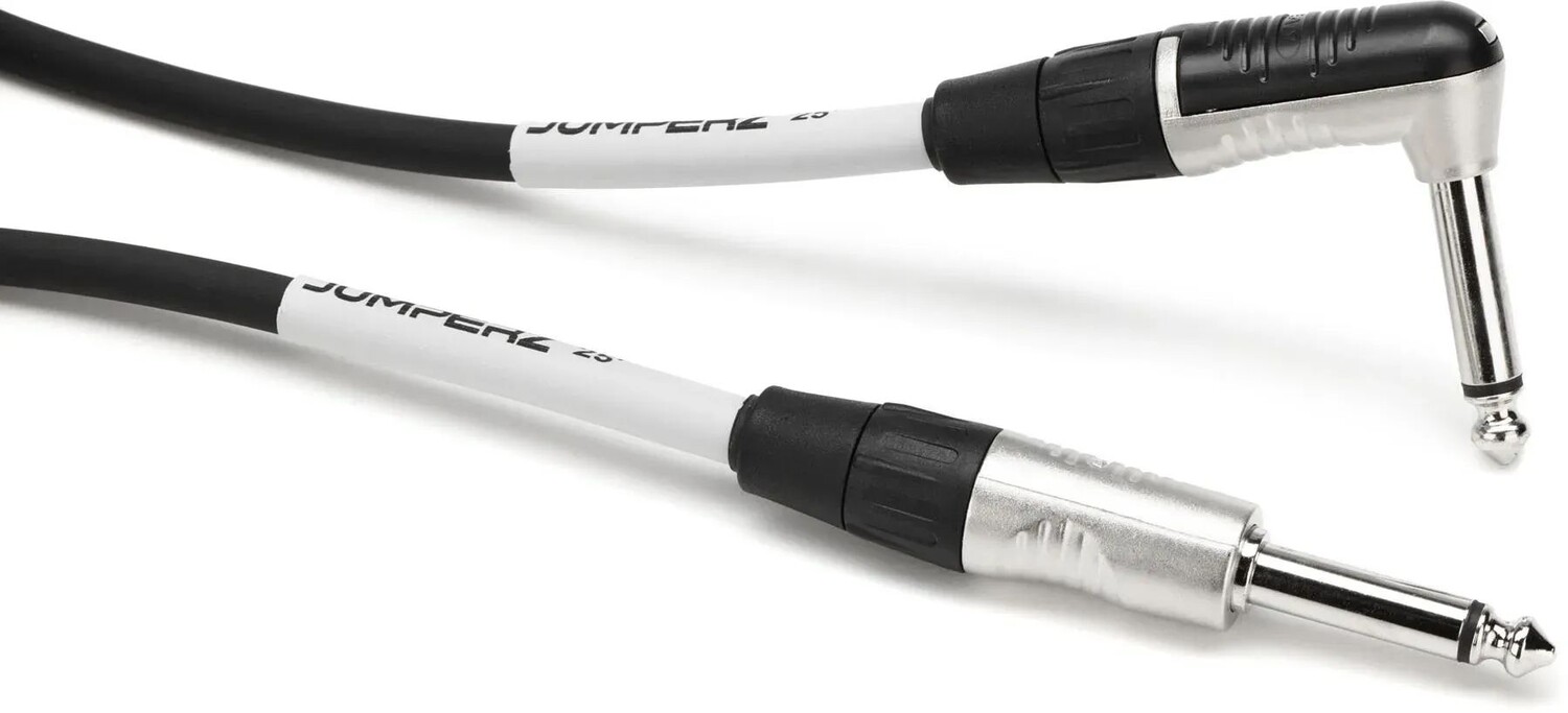 

JUMPERZ JBI-25RA Blue Line, прямой и угловой инструментальный кабель — 25 футов