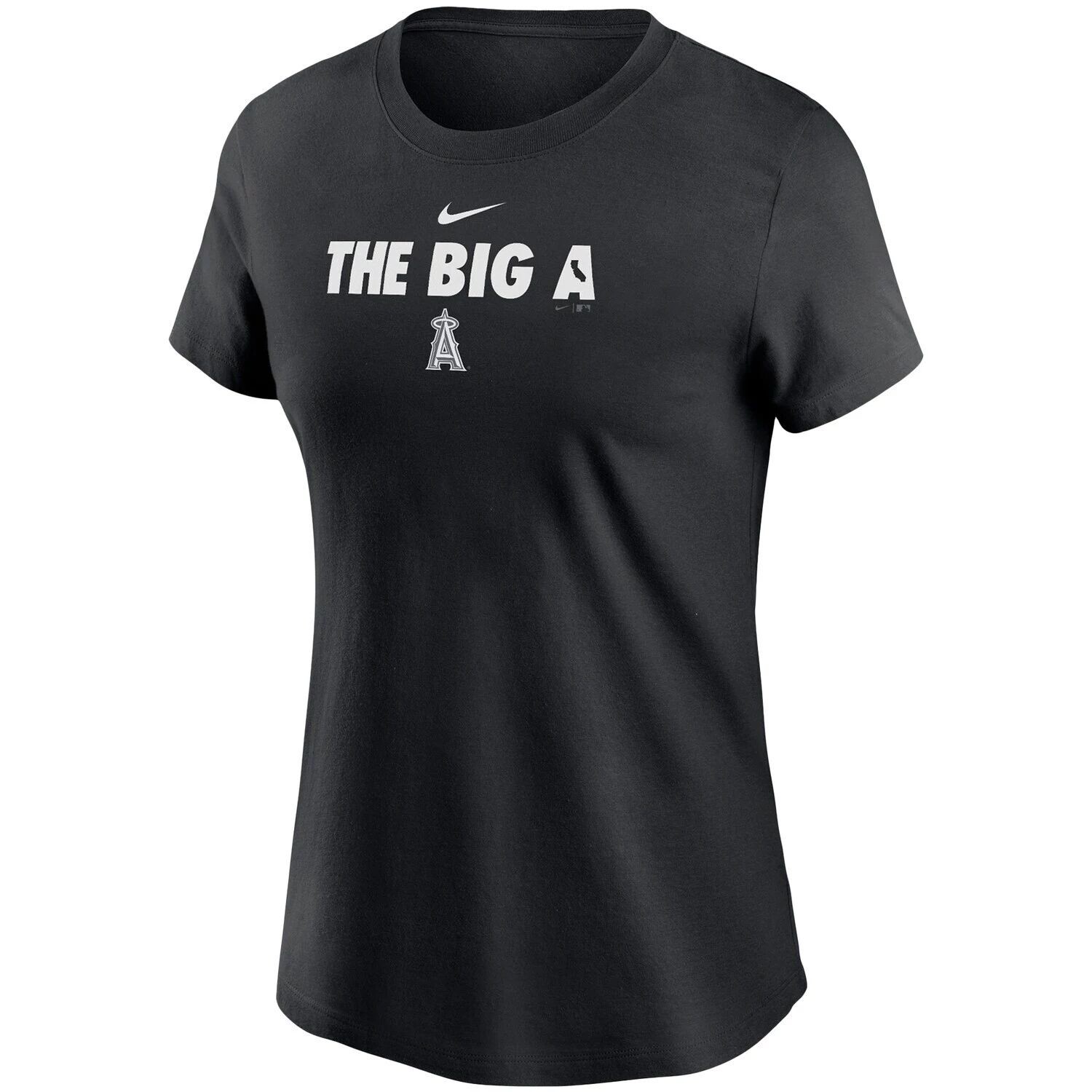 

Женская черная футболка с местным прозвищем Nike Los Angeles Angels Nike