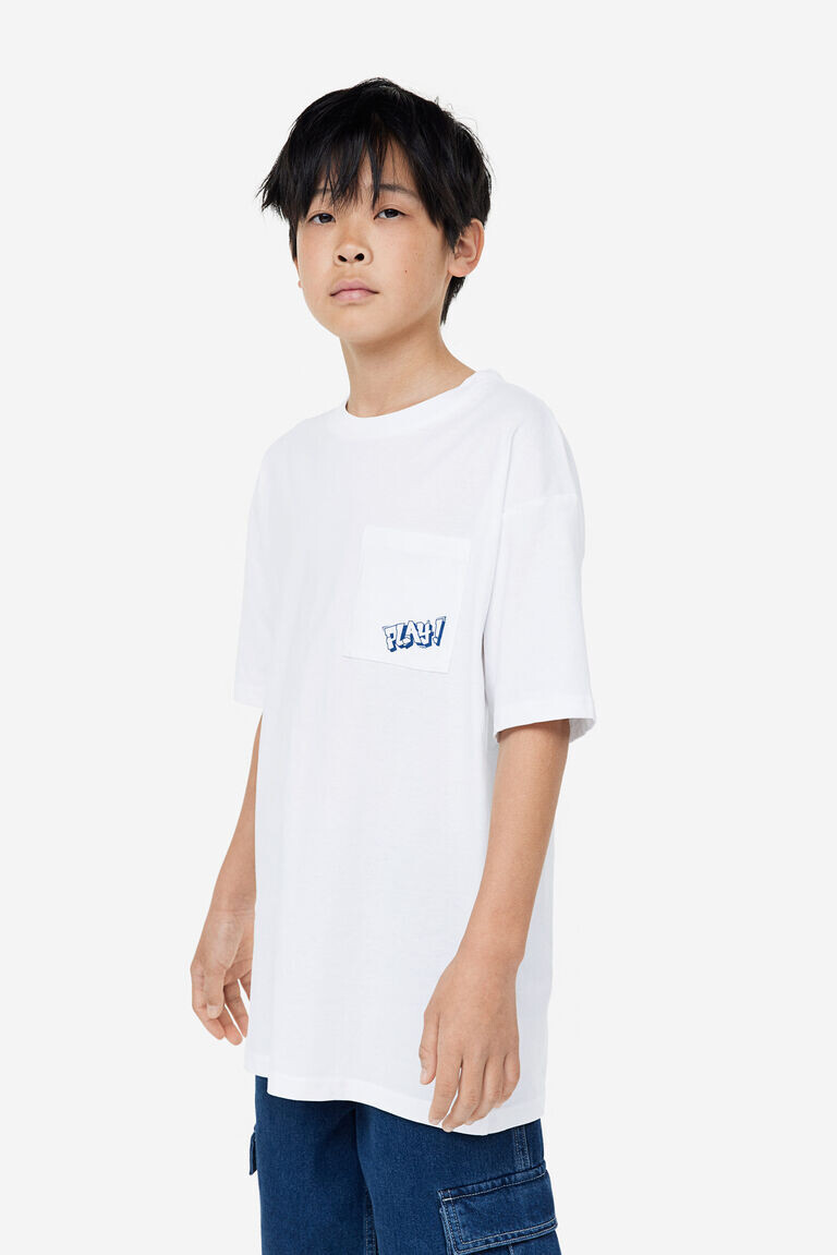 

Футболка оверсайз H&M, белый