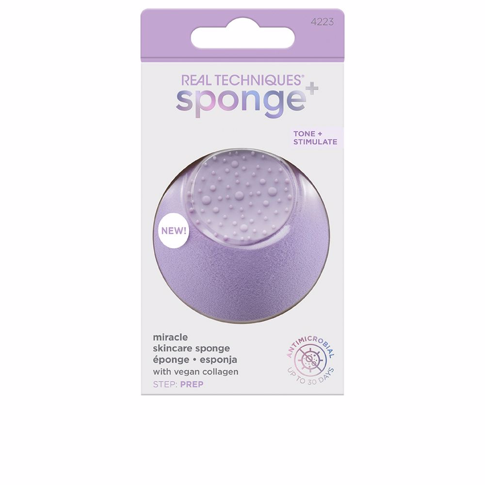 Кисть для лица Sponge+ miracle skincare sponge Real techniques, 1 шт двусторонняя экспертная губка real techniques