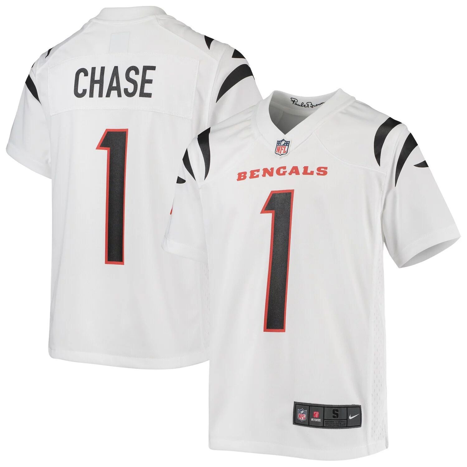 

Молодежная игровая майка Nike Ja'Marr Chase White Cincinnati Bengals Player Nike