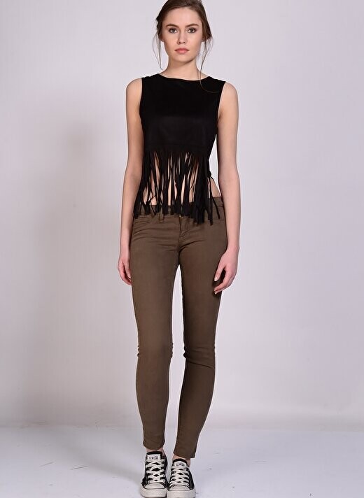 

Серо-коричневые женские джинсовые брюки L7384 COLOR SKINN Flying Monkey Jean