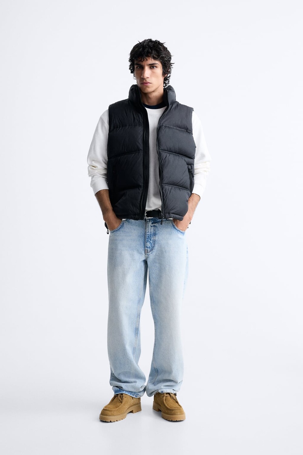 

Пуховик ZARA, черный