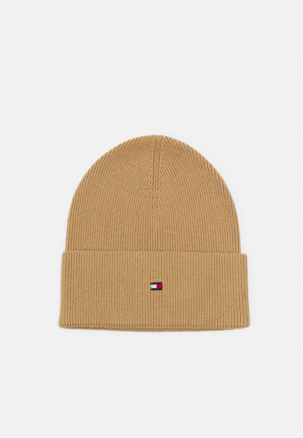 

Шапка Tommy Hilfiger ESSENTIAL FLAG BEANIE, цвет classic khaki