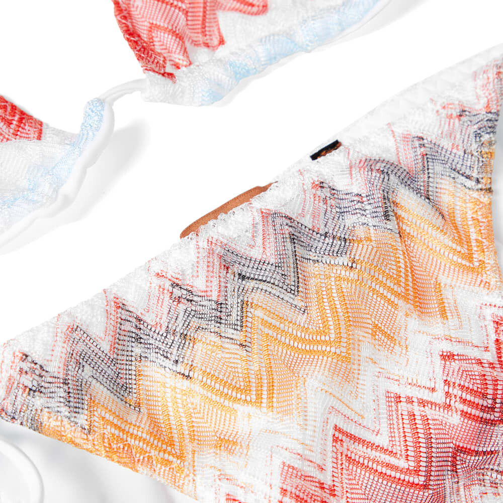

Бикини Missoni крючком с шевроном, мультиколор