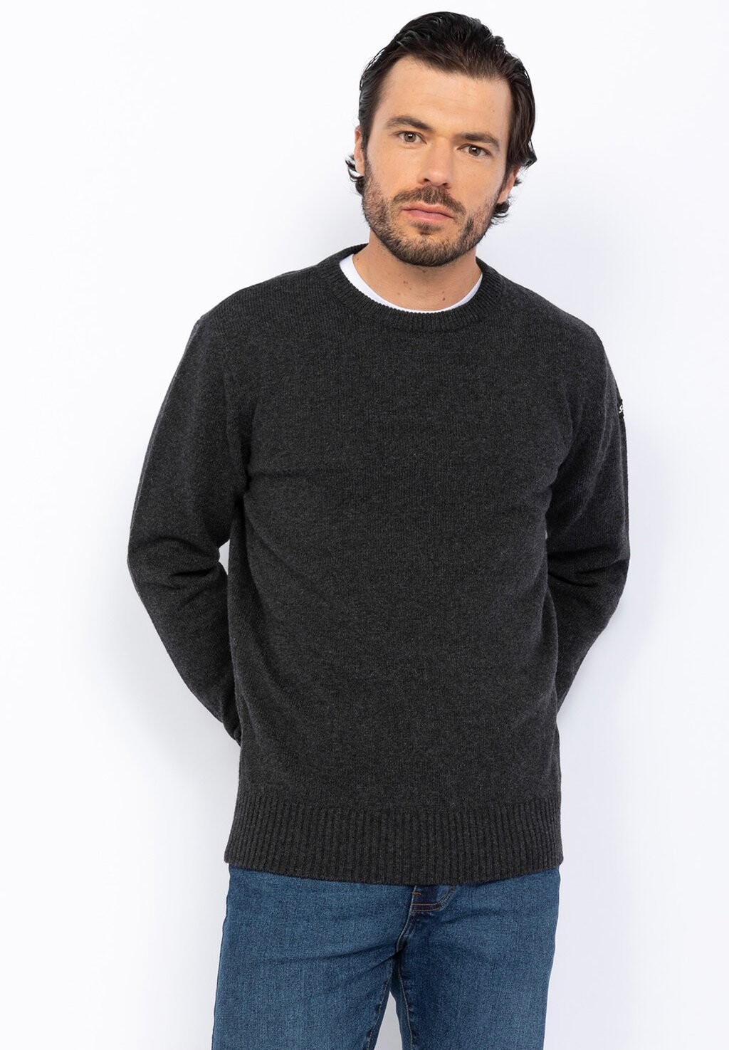 

Свитер Crewneck Schott, цвет anthracite
