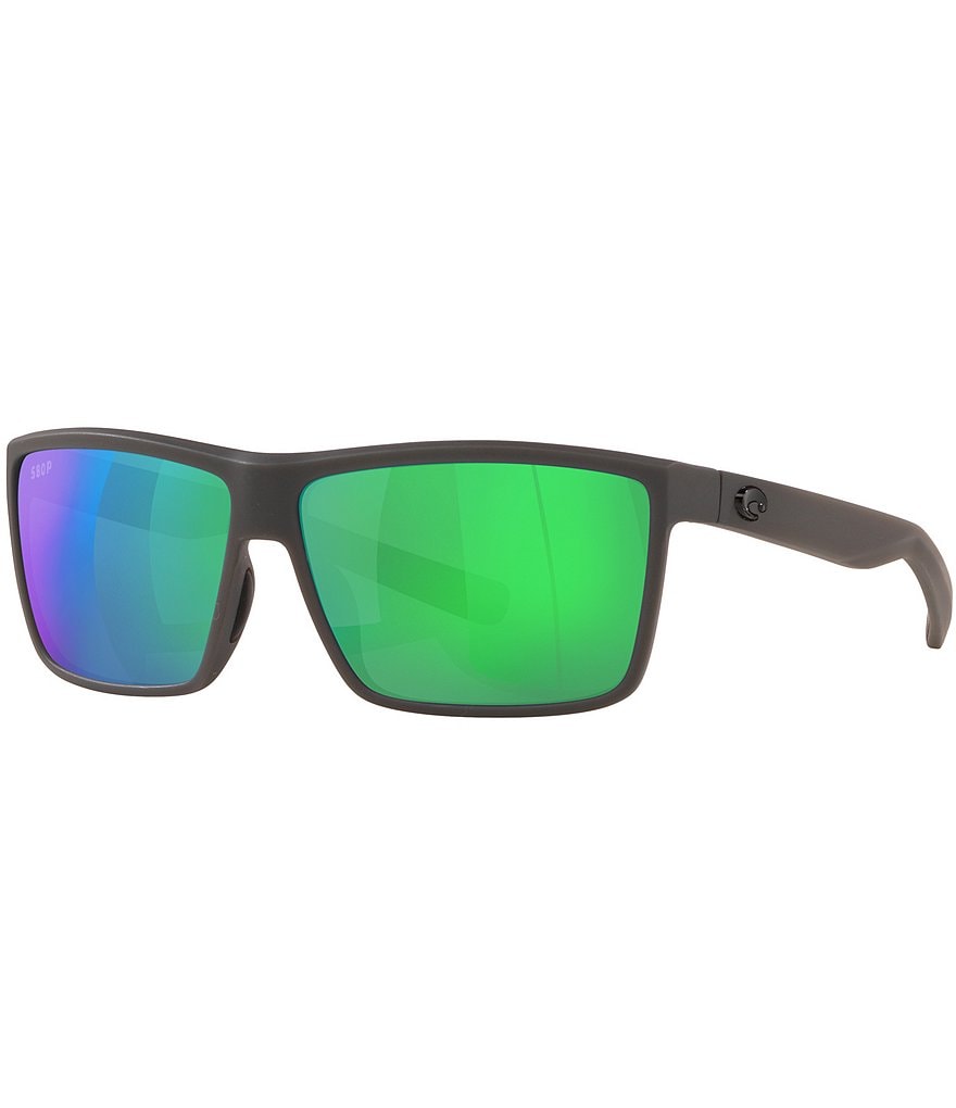 цена Мужские солнцезащитные очки Costa 6S9016 Rinconcito, зеркальные, прямоугольные, поляризованные, 60 мм, серый