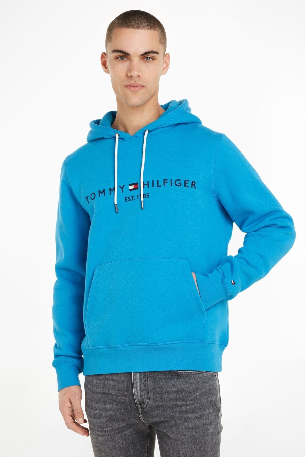 

Синяя толстовка с логотипом Tommy Tommy Hilfiger, синий