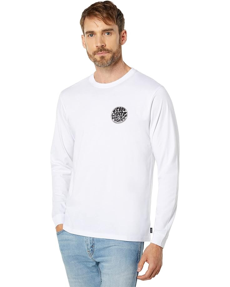 

Футболка с длинным рукавом Rip Curl Wetsuit Icon Long Sleeve Tee, белый