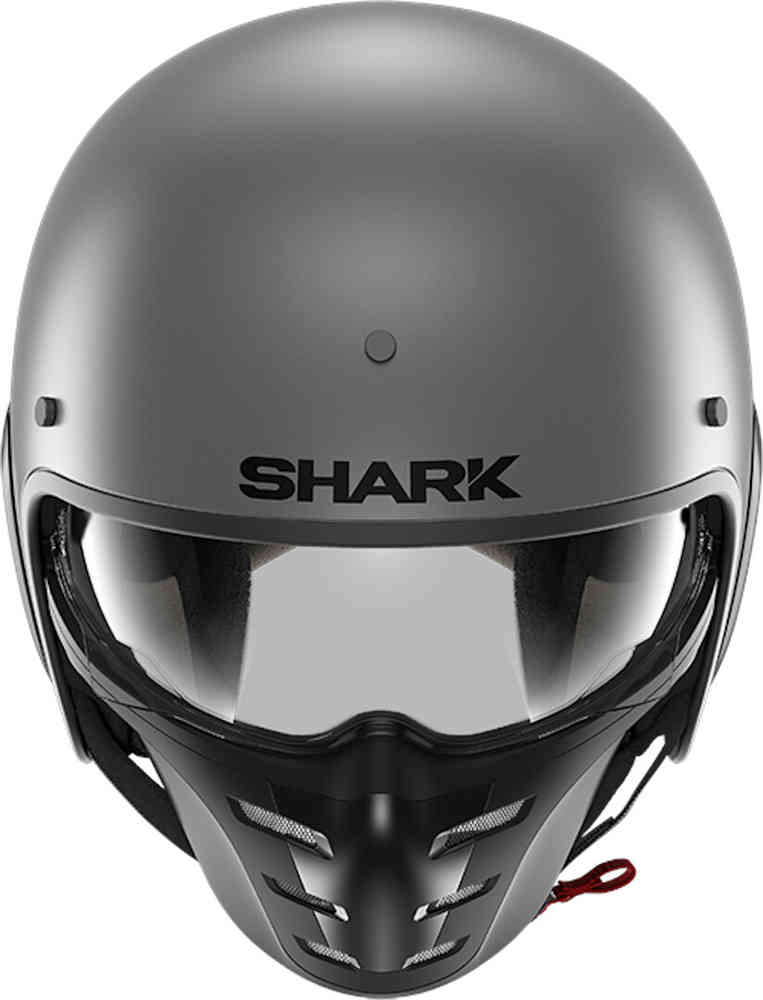 Шлем S-Drak 2 Blank Jet Shark, серый мэтт шлем street drak blank jet shark светло серый