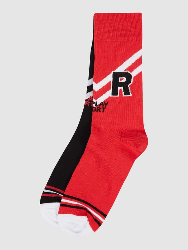 

Носки с содержанием хлопка в упаковке 3 шт Replay Underwear, красный