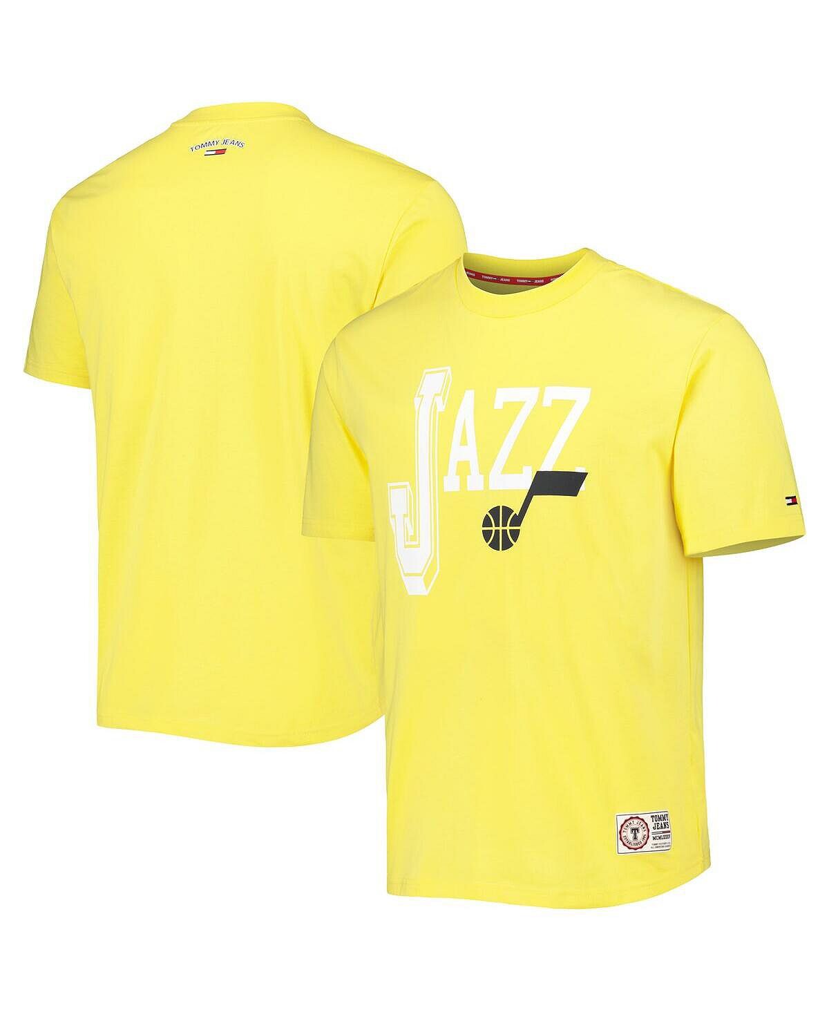 

Мужская золотая футболка Utah Jazz Mel Varsity Tommy Jeans