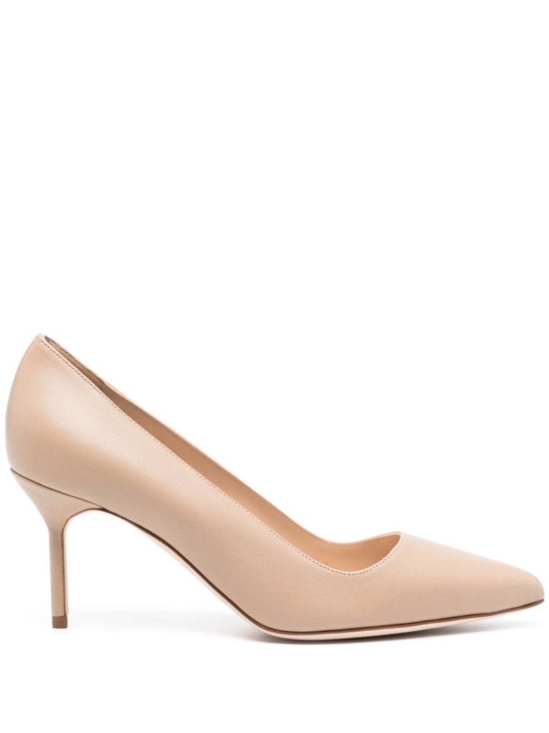 

Manolo Blahnik Tora 70mm leather pumps, коричневый