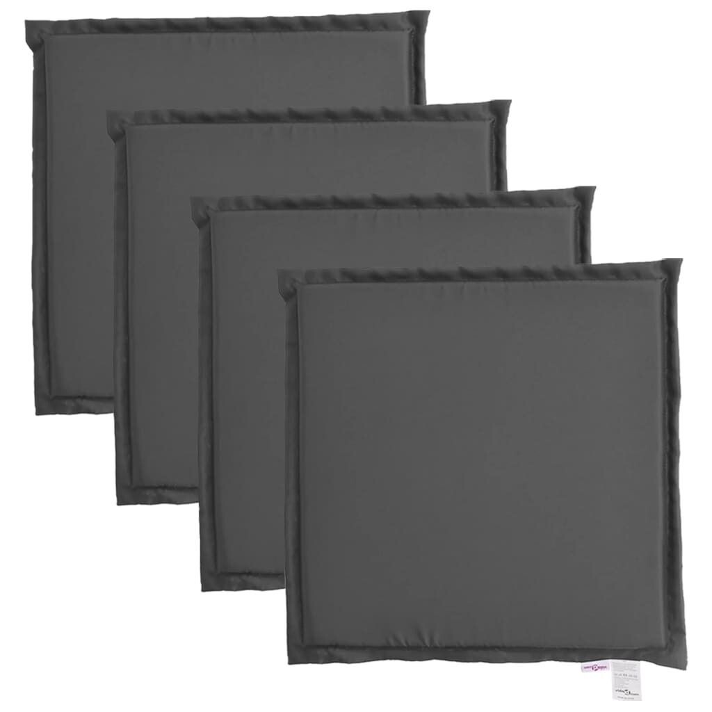 

VidaXL Подушки на садовые сиденья 4 шт. Антрацит, 45x45x2 см, квадратные., серый