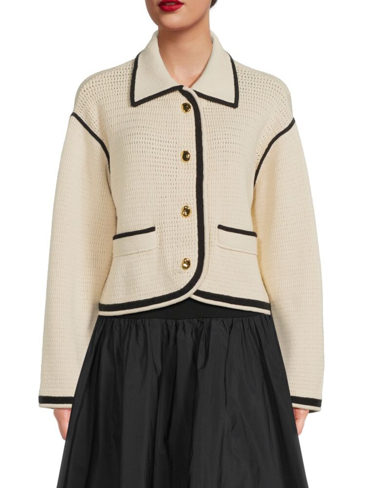 

Кардиган с заниженными плечами Indra Tanya Taylor, цвет Cream Black