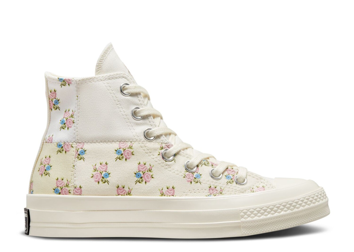 

Кроссовки Converse Wmns Chuck 70 High 'Patchwork Floral', кремовый, Бежевый