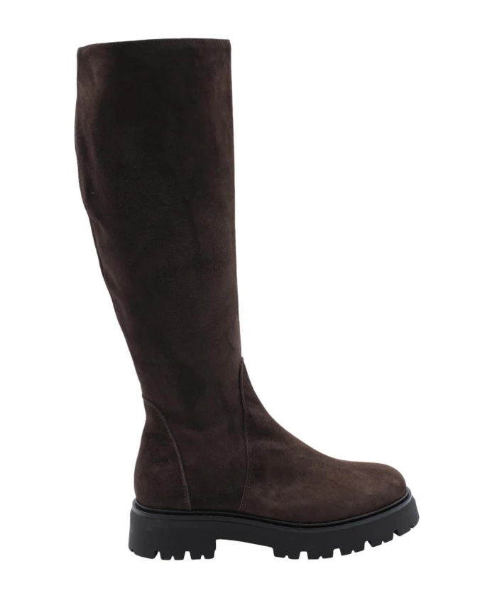 

Стильные высокие сапоги для современных женщин. E Mia, коричневый