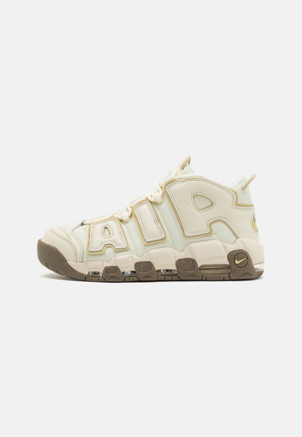 

Высокие кроссовки Nike Air More Uptempo Unisex, кокосовое молоко / золото команды