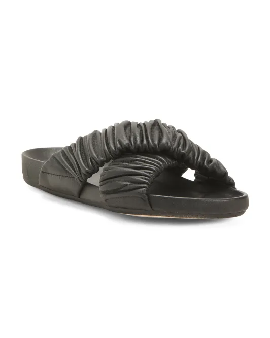 

Кожаные шлепанцы Made In Spain Nubikk, цвет Black Leather