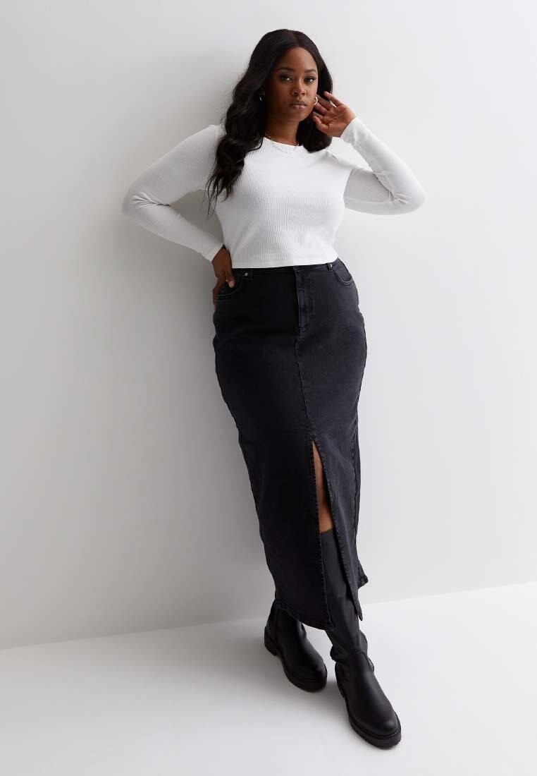 

Юбка-карандаш New Look Curves, черный