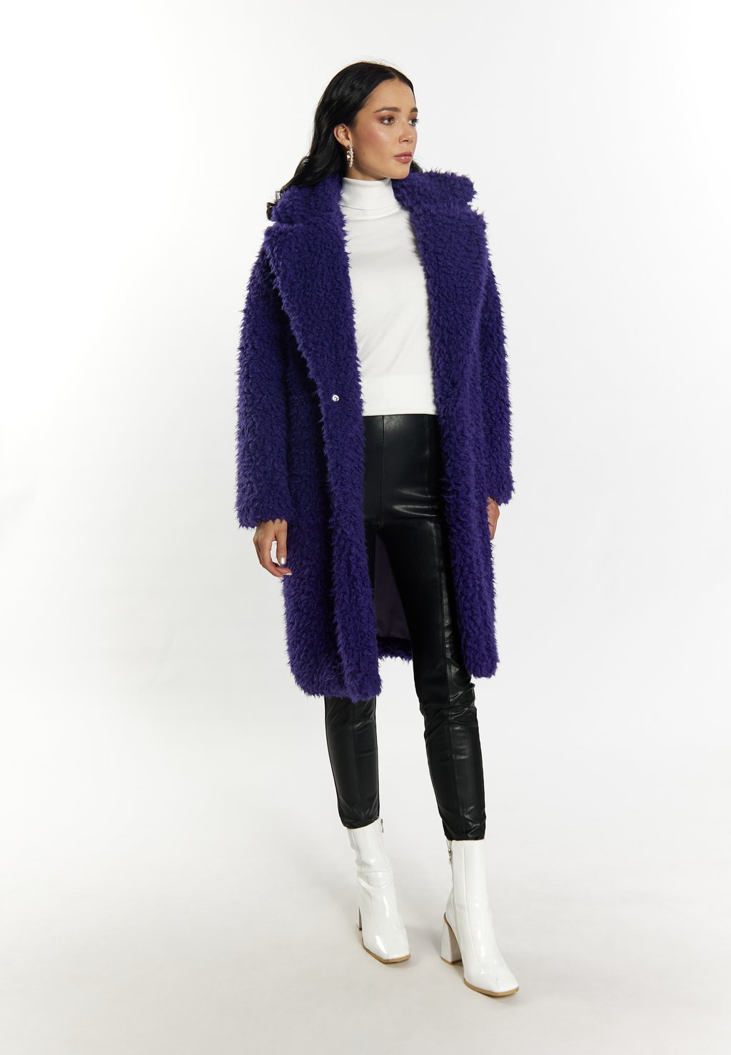 Классическое пальто faina, фиолетовый