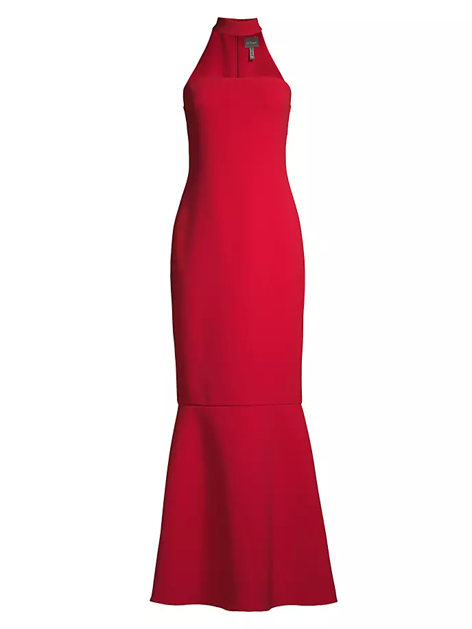 Платье русалки из крепа Liv Foster, красный