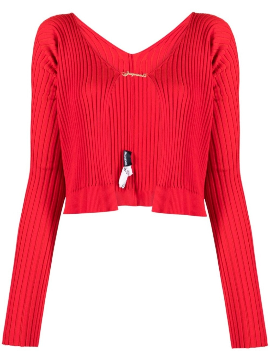 

Jacquemus кардиган в рубчик, красный