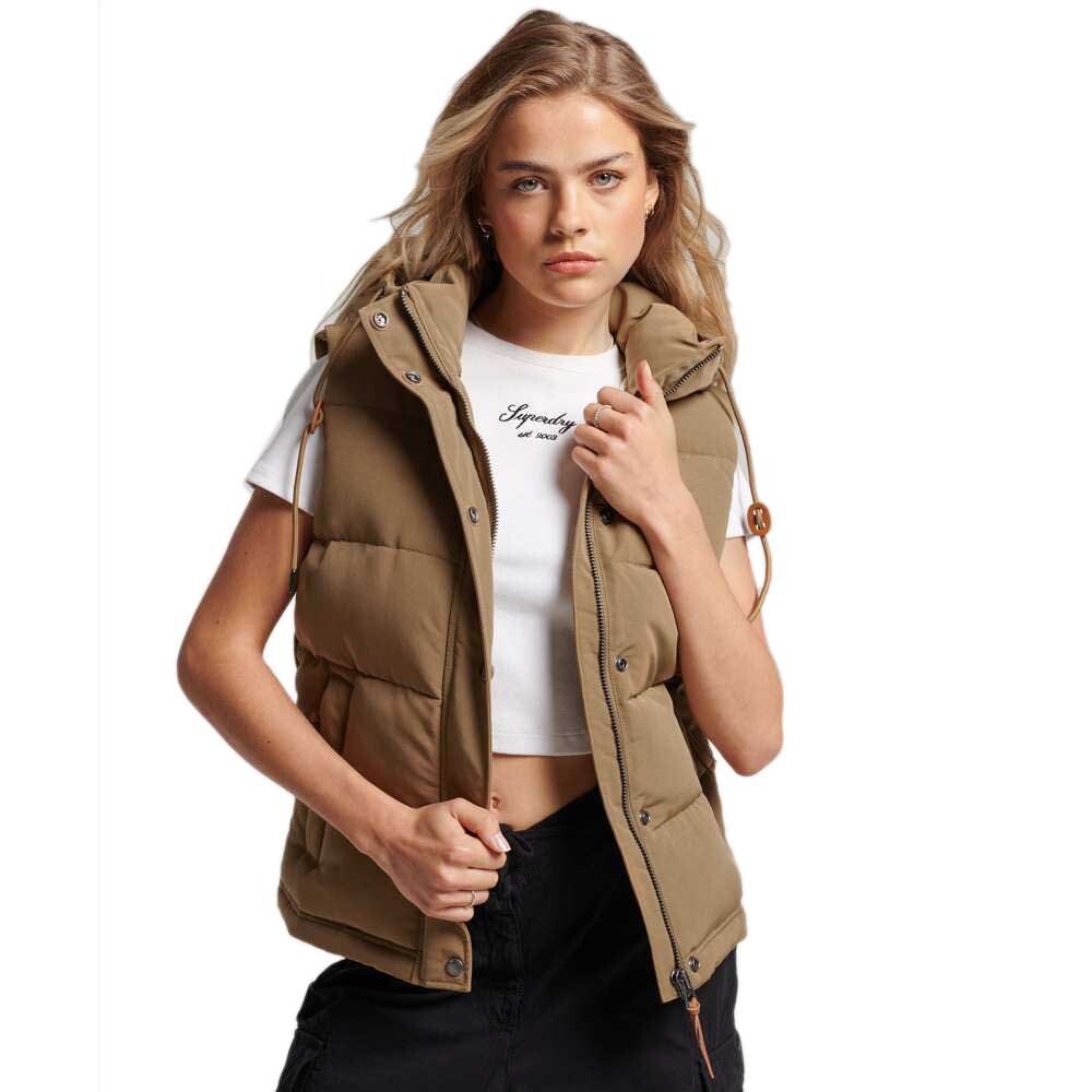 

Жилет Superdry Vintage Everest, коричневый