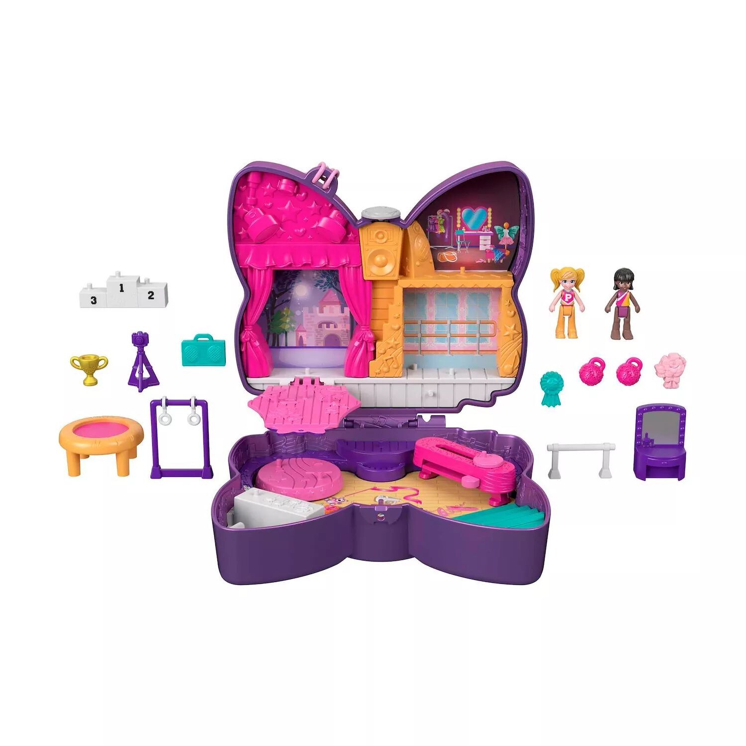 

Компактный бант Polly Pocket Sparkle Stage Polly Pocket