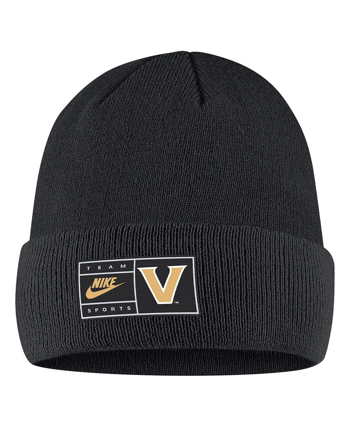 

Мужская черная вязаная шапка с манжетами Vanderbilt Commodores Nike
