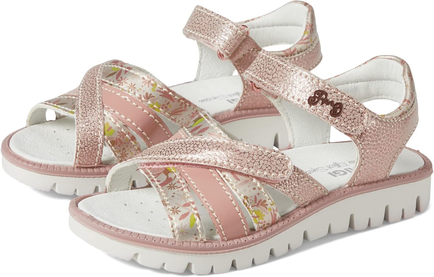 

Сандалии на плоской подошве 38864 Primigi, цвет Pink/Gold
