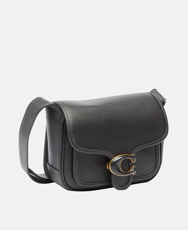 

Кожаная сумка через плечо Coach, черный