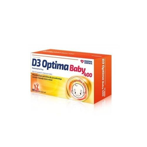 

Rodzina Zdrowia, D3 Optima Baby 400, 90 капсул