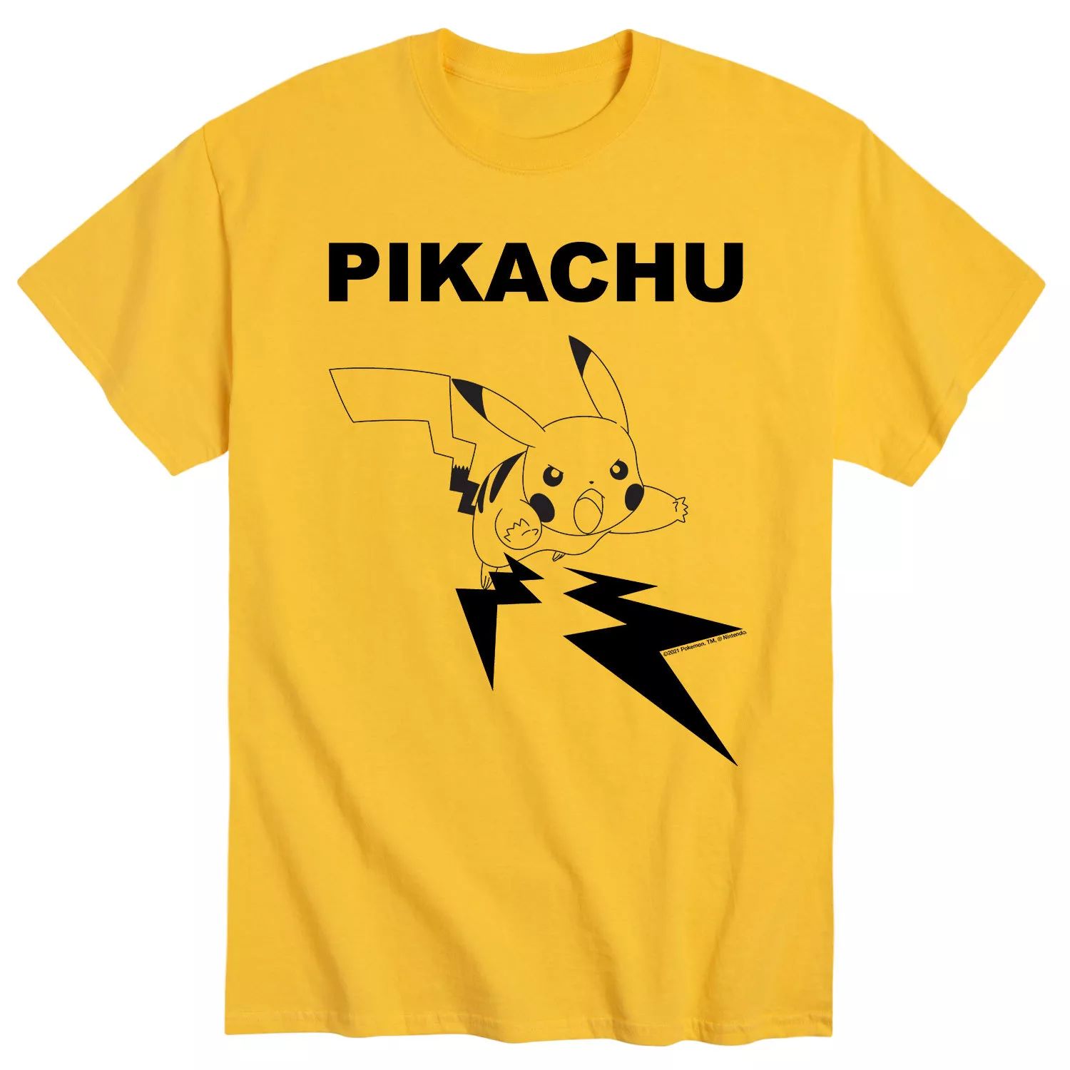 Мужская футболка с покемоном Пикачу для помолвки Licensed Character пазлы детские с покемоном пикачу 300 500 1000 шт