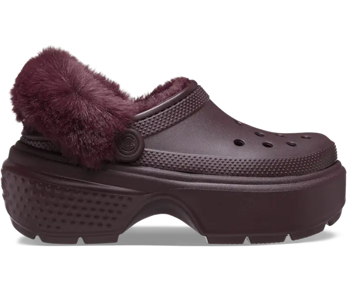 

Сабо с подкладкой Stomp Crocs женские, цвет Dark Cherry
