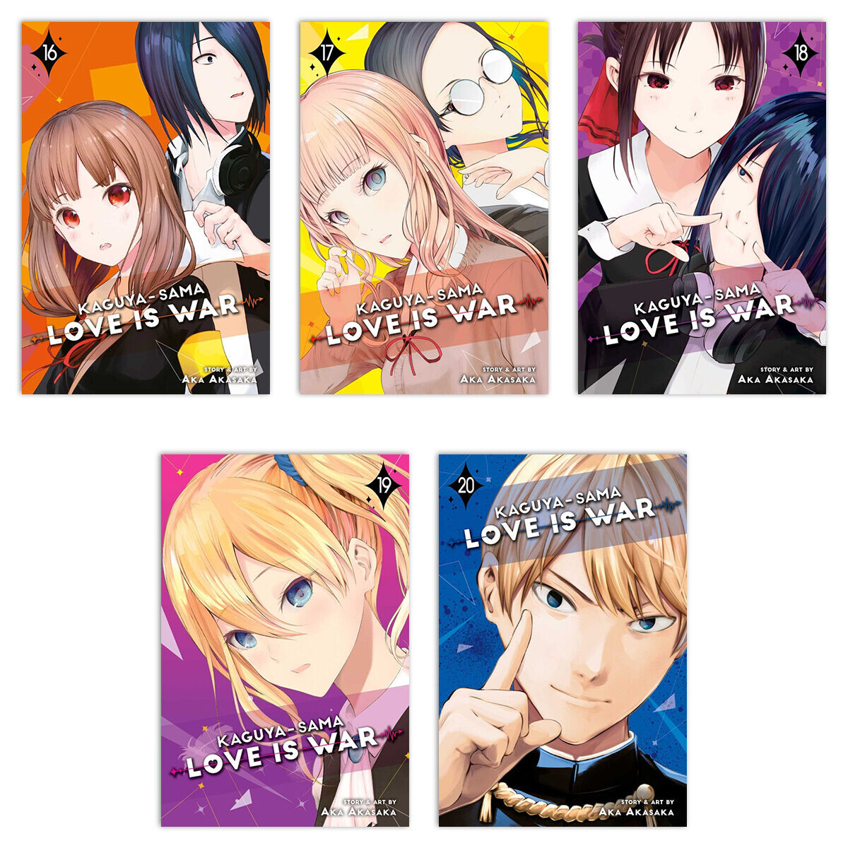 

Манга Kaguya-sama Love Is War Manga (16-20) Bundle
