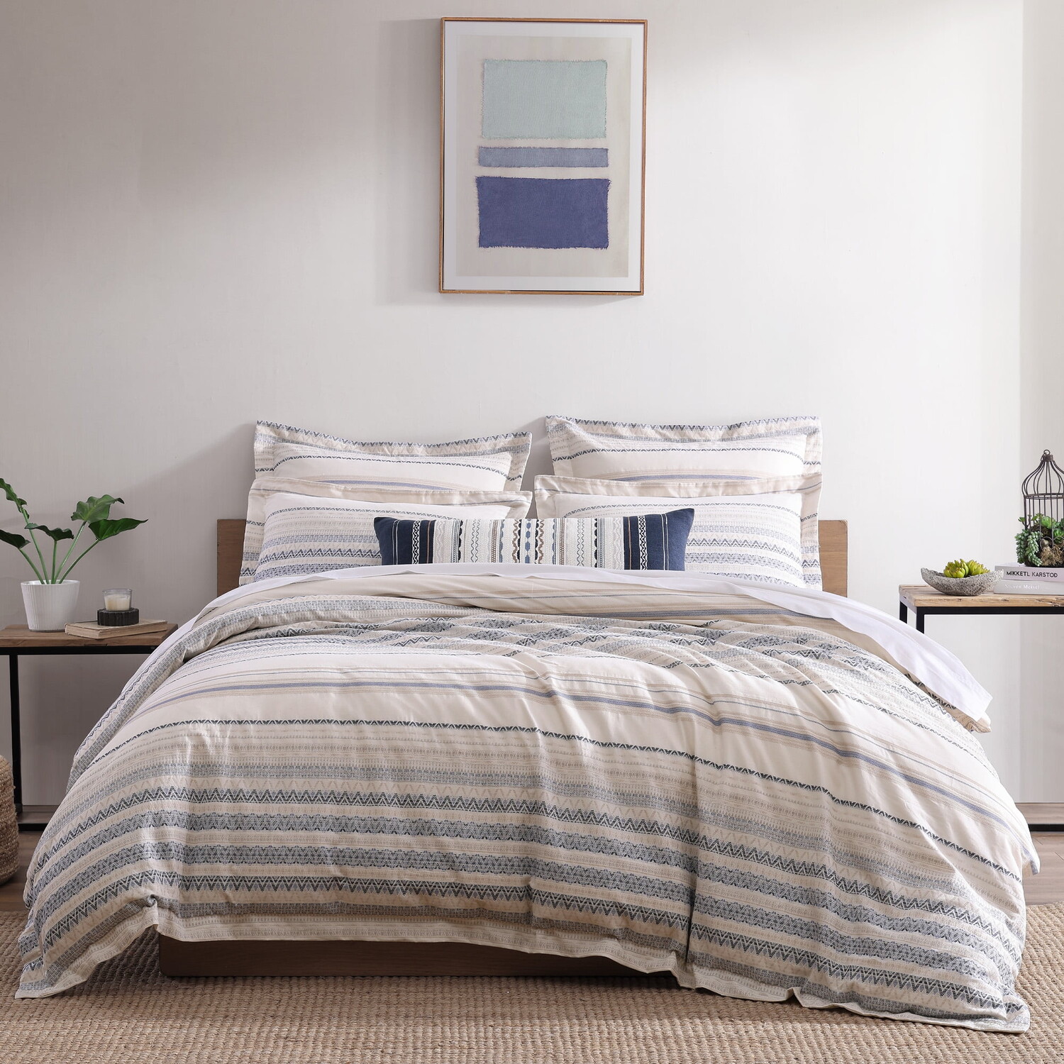 

Комплект одеяла и наволочек Levtex Home Preston, синий