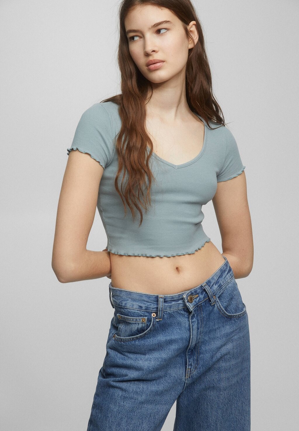 

Базовая футболка PULL&BEAR, синий