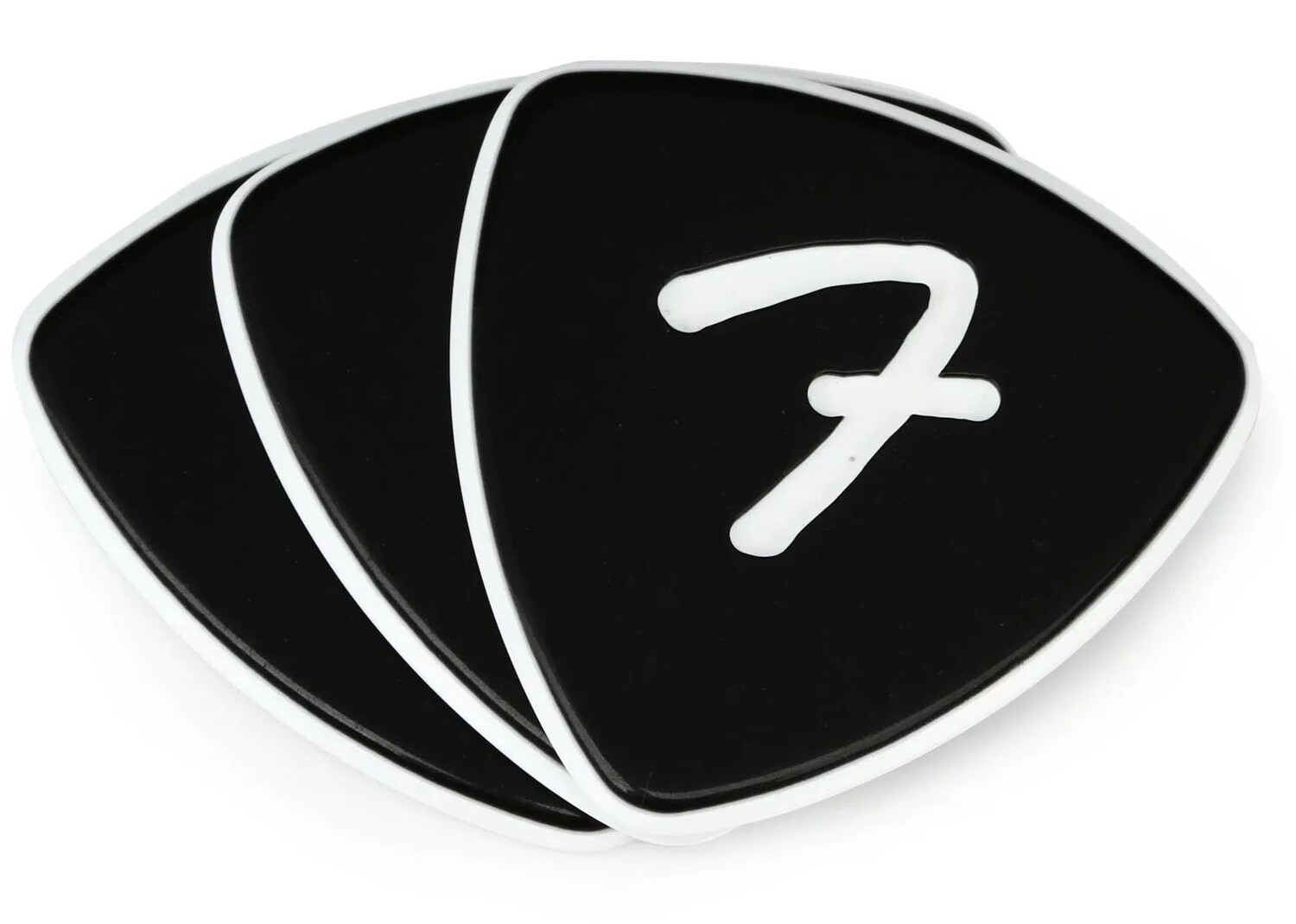 

Медиаторы Fender 346 F Grip Picks — черные, 3 шт.