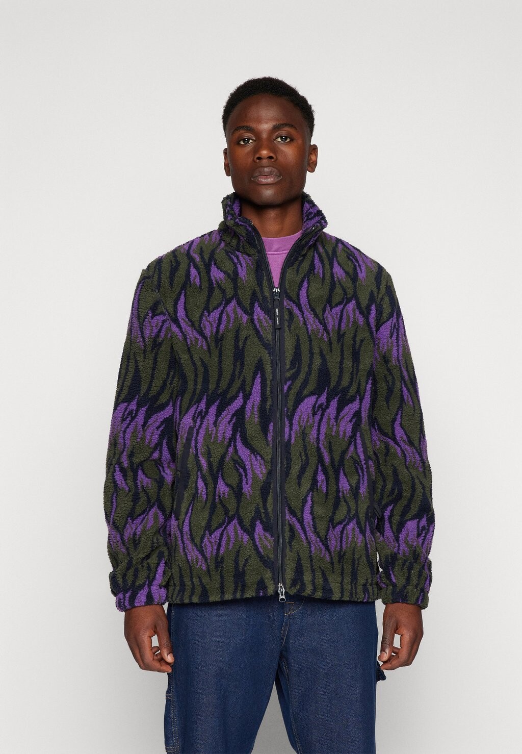 

Флисовая куртка FULL ZIP Samsøe Samsøe, цвет sunset flame