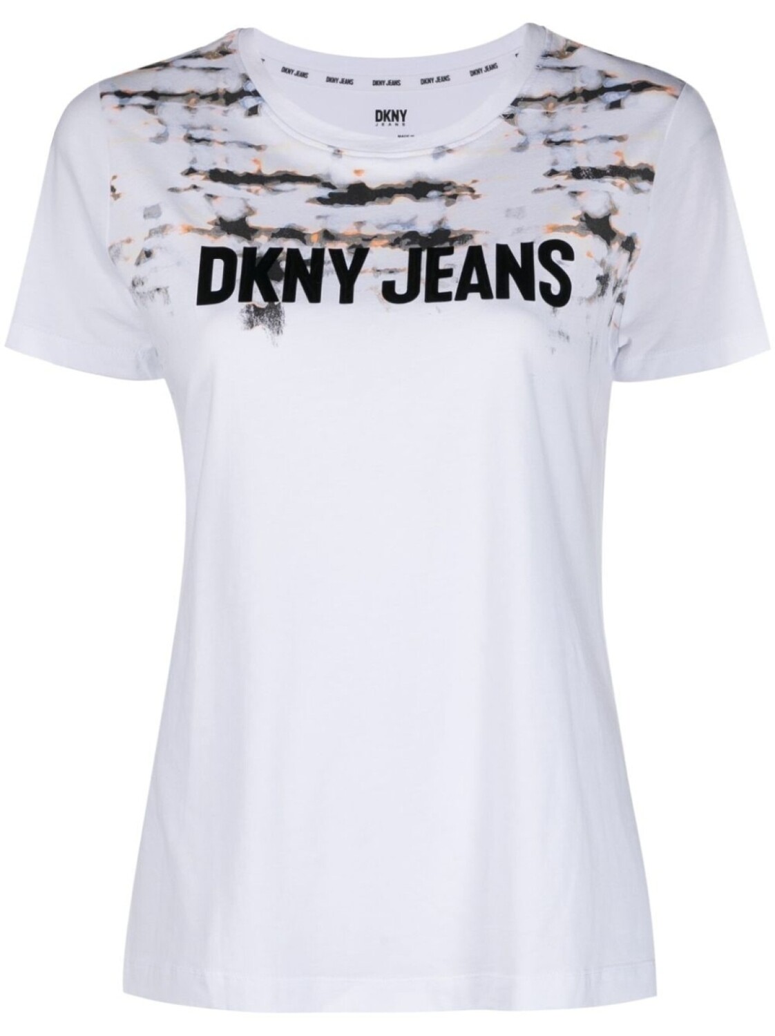 

DKNY футболка с принтом тай-дай и логотипом, белый