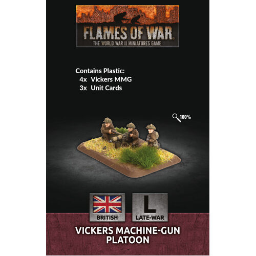 Фигурки Flames Of War: Vickers Mmg Platoon (X4 Plastic)