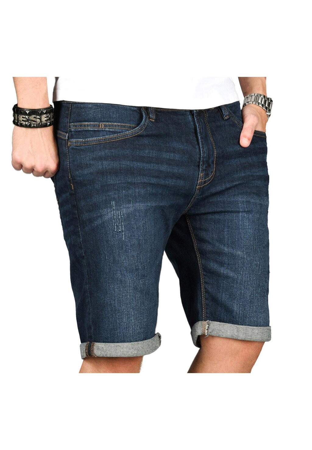 

Джинсовые шорты INDICODE INDICODE JEANS, синий