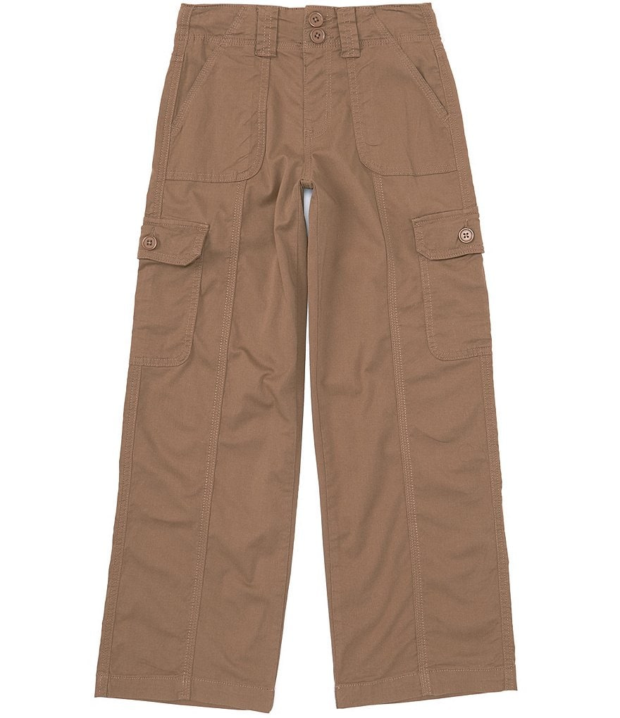 цена Саржевые брюки-карго для девочек-хиппи для больших девочек 7–16 лет Hippie Girl, коричневый