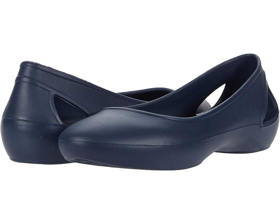 Туфли на плоской подошве Crocs Laura Flat, темно-синий
